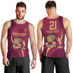 Custom QLD Maroons Cane Toad Men Tank Top Queensland Origin No2