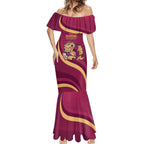 Custom QLD Maroons Cane Toad Mermaid Dress Queensland Origin No2