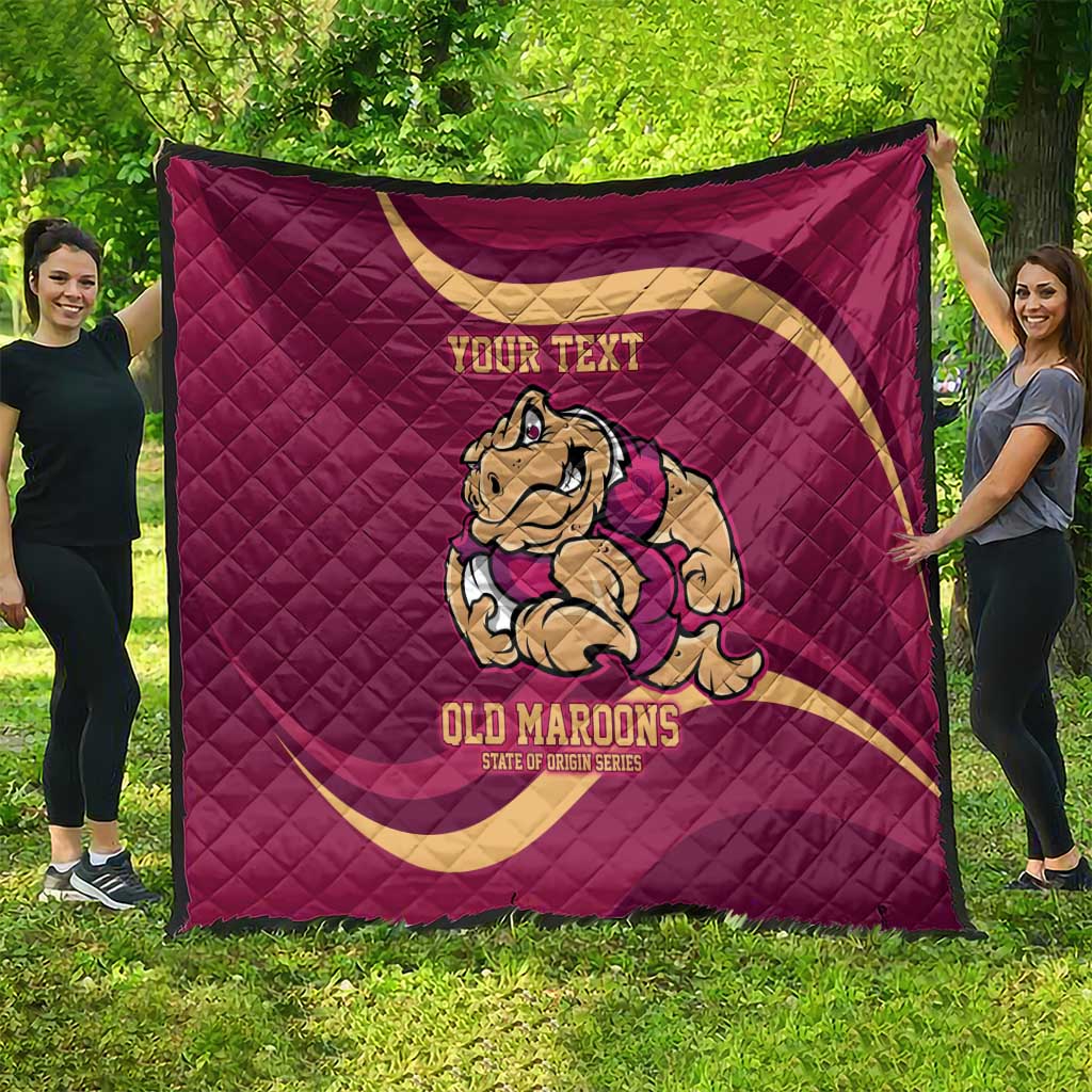 Custom QLD Maroons Cane Toad Quilt Queensland Origin No2