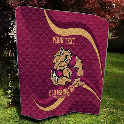 Custom QLD Maroons Cane Toad Quilt Queensland Origin No2
