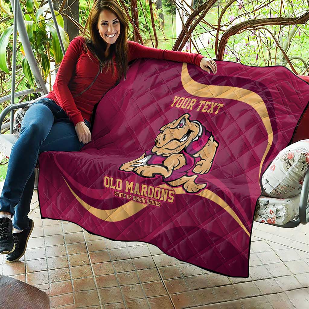 Custom QLD Maroons Cane Toad Quilt Queensland Origin No2