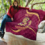 Custom QLD Maroons Cane Toad Quilt Queensland Origin No2