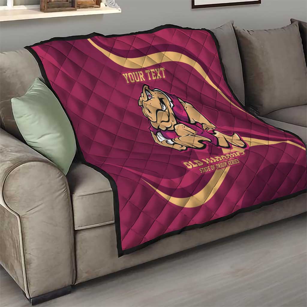 Custom QLD Maroons Cane Toad Quilt Queensland Origin No2