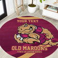 Custom QLD Maroons Cane Toad Round Carpet Queensland Origin No2