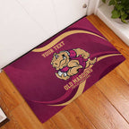 Custom QLD Maroons Cane Toad Rubber Doormat Queensland Origin No2