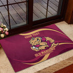 Custom QLD Maroons Cane Toad Rubber Doormat Queensland Origin No2