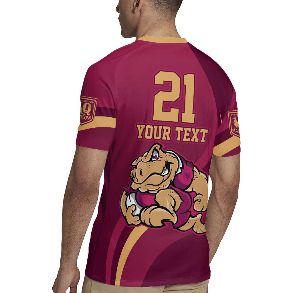 Custom QLD Maroons Cane Toad Rugby Jersey Queensland Origin No2