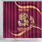 Custom QLD Maroons Cane Toad Shower Curtain Queensland Origin No2