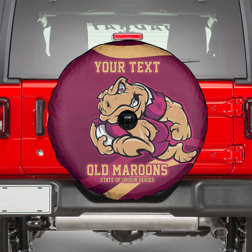 Custom QLD Maroons Cane Toad Spare Tire Cover Queensland Origin No2