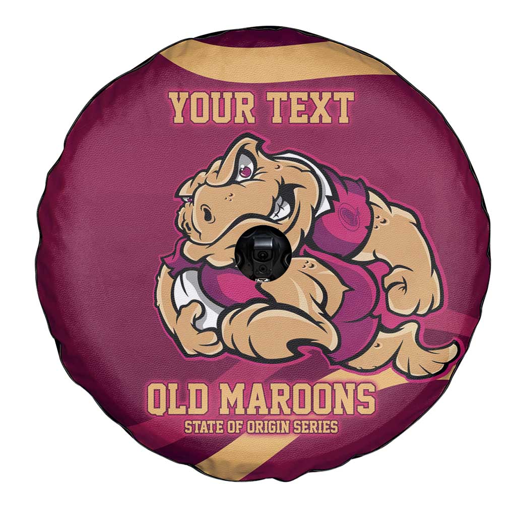 Custom QLD Maroons Cane Toad Spare Tire Cover Queensland Origin No2