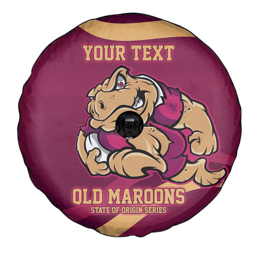 Custom QLD Maroons Cane Toad Spare Tire Cover Queensland Origin No2