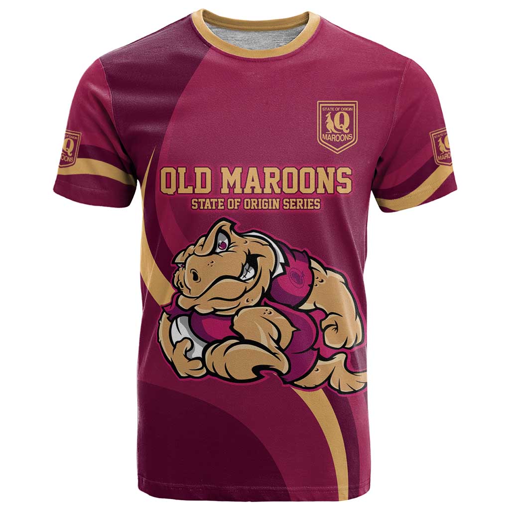 Custom QLD Maroons Cane Toad T Shirt Queensland Origin No2