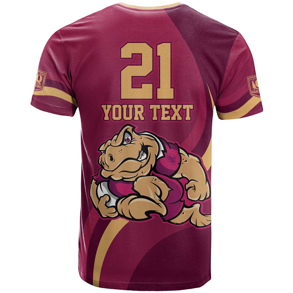 Custom QLD Maroons Cane Toad T Shirt Queensland Origin No2