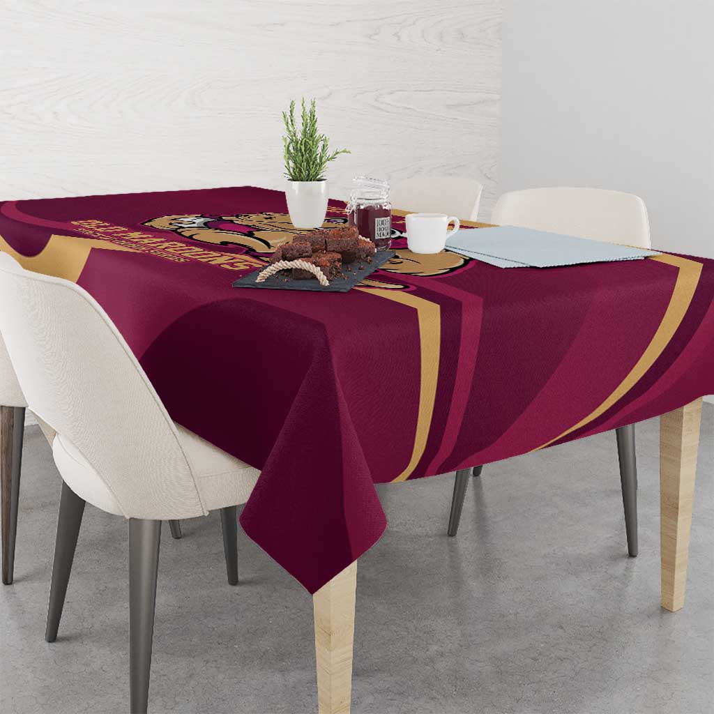 Custom QLD Maroons Cane Toad Tablecloth Queensland Origin No2