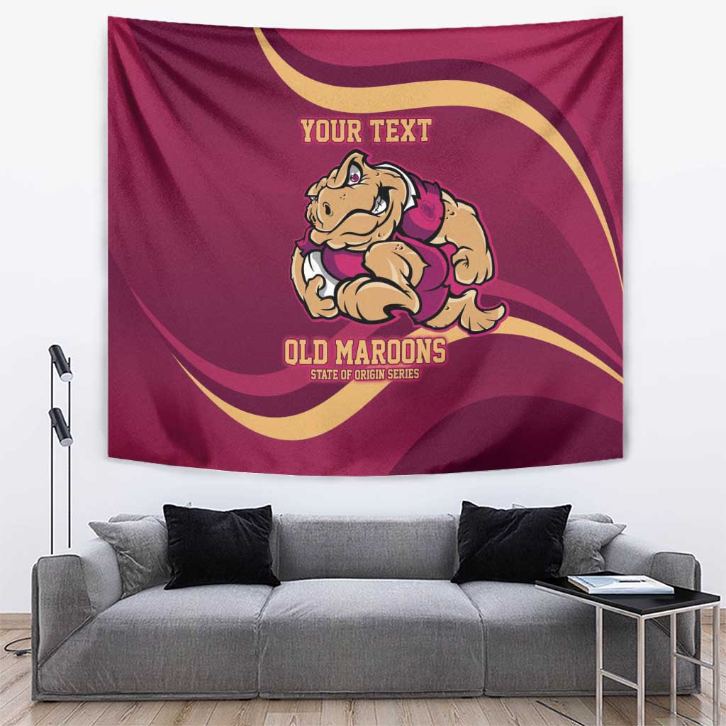Custom QLD Maroons Cane Toad Tapestry Queensland Origin No2