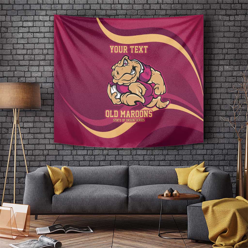 Custom QLD Maroons Cane Toad Tapestry Queensland Origin No2