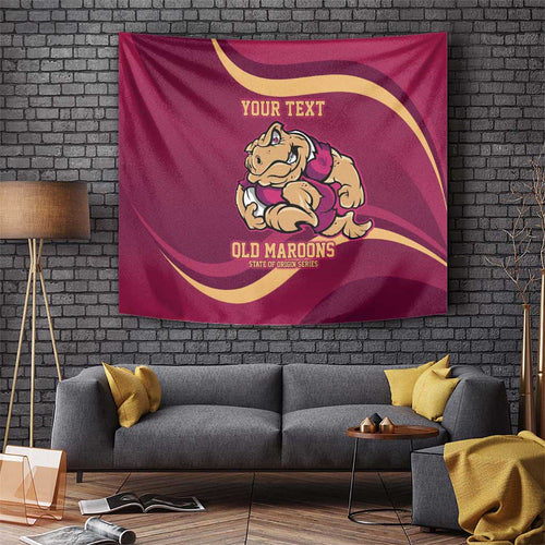 Custom QLD Maroons Cane Toad Tapestry Queensland Origin No2
