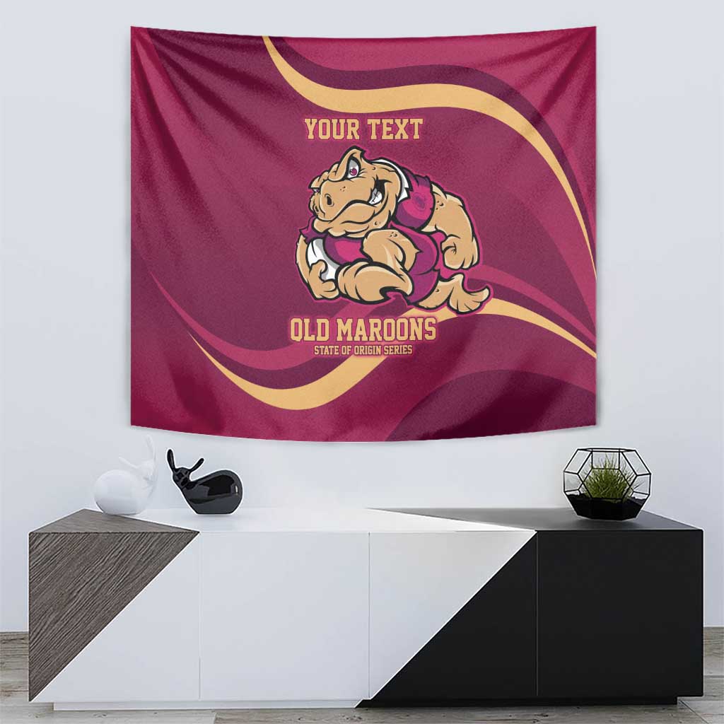Custom QLD Maroons Cane Toad Tapestry Queensland Origin No2