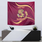 Custom QLD Maroons Cane Toad Tapestry Queensland Origin No2