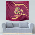 Custom QLD Maroons Cane Toad Tapestry Queensland Origin No2