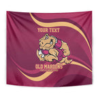 Custom QLD Maroons Cane Toad Tapestry Queensland Origin No2