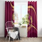 Custom QLD Maroons Cane Toad Window Curtain Queensland Origin No2