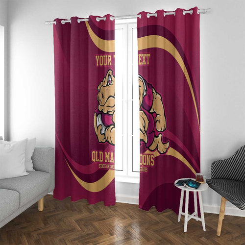 Custom QLD Maroons Cane Toad Window Curtain Queensland Origin No2