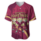 Custom QLD Maroons Cane Toad Baseball Jersey Queensland Origin No3