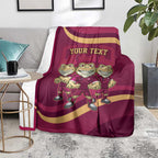 Custom QLD Maroons Cane Toad Blanket Queensland Origin No3