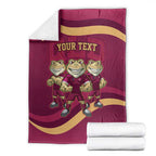 Custom QLD Maroons Cane Toad Blanket Queensland Origin No3