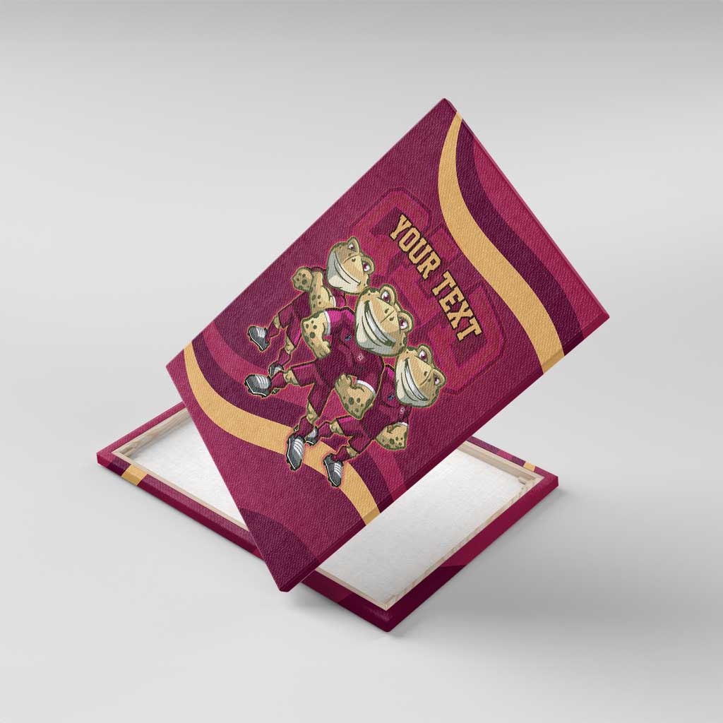 Custom QLD Maroons Cane Toad Canvas Wall Art Queensland Origin No3