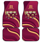 Custom QLD Maroons Cane Toad Car Mats Queensland Origin No3