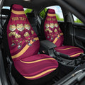 Custom QLD Maroons Cane Toad Car Seat Cover Queensland Origin No3
