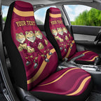 Custom QLD Maroons Cane Toad Car Seat Cover Queensland Origin No3