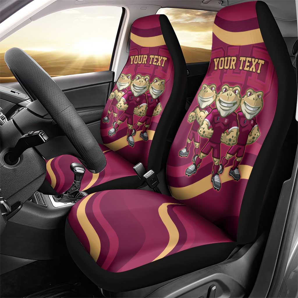 Custom QLD Maroons Cane Toad Car Seat Cover Queensland Origin No3