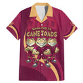 Custom QLD Maroons Cane Toad Family Matching Mermaid Dress and Hawaiian Shirt Queensland Origin No3