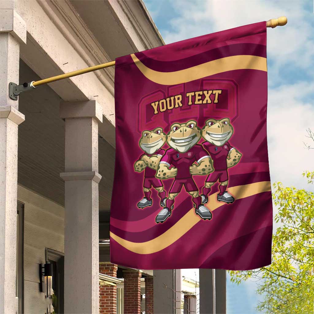 Custom QLD Maroons Cane Toad Garden Flag Queensland Origin No3