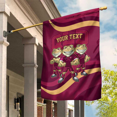 Custom QLD Maroons Cane Toad Garden Flag Queensland Origin No3