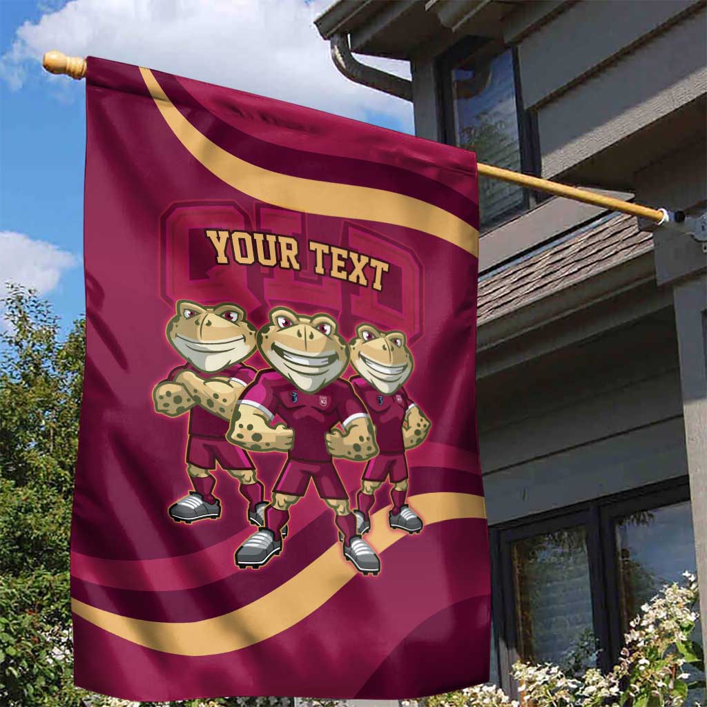Custom QLD Maroons Cane Toad Garden Flag Queensland Origin No3