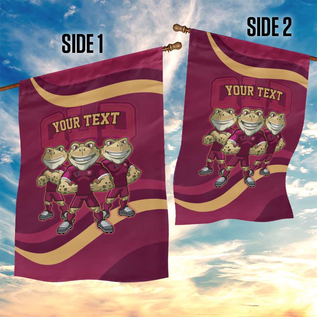 Custom QLD Maroons Cane Toad Garden Flag Queensland Origin No3