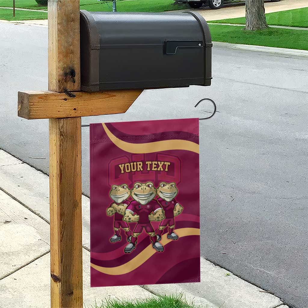 Custom QLD Maroons Cane Toad Garden Flag Queensland Origin No3