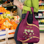 Custom QLD Maroons Cane Toad Grocery Bag Queensland Origin No3