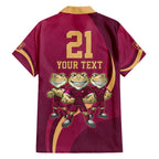 Custom QLD Maroons Cane Toad Hawaiian Shirt Queensland Origin No3