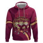 Custom QLD Maroons Cane Toad Hoodie Queensland Origin No3