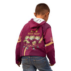 Custom QLD Maroons Cane Toad Kid Hoodie Queensland Origin No3