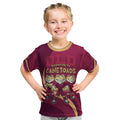 Custom QLD Maroons Cane Toad Kid T Shirt Queensland Origin No3