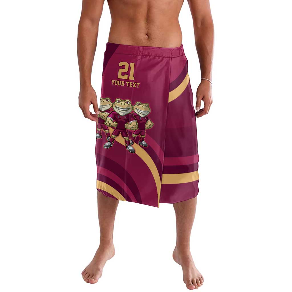 Custom QLD Maroons Cane Toad Lavalava Queensland Origin No3