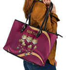 Custom QLD Maroons Cane Toad Leather Tote Bag Queensland Origin No3