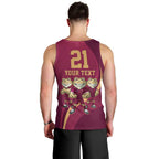 Custom QLD Maroons Cane Toad Men Tank Top Queensland Origin No3