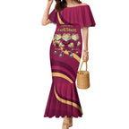 Custom QLD Maroons Cane Toad Mermaid Dress Queensland Origin No3